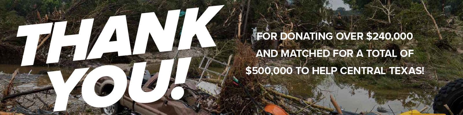 Central Texas Flood Relief: $500,000 Raised to Rebuild Lives and Communities